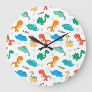 Dino Roar Large Clock Große Wanduhr