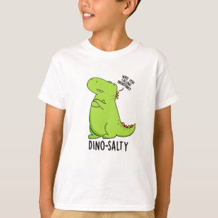 Dino-salziger lustiger Dinosaurier-Wortwitz T-Shirt