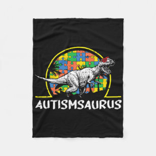 Dino-saur Autismus Aufklärungsgeschenke für Kinder Fleecedecke