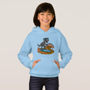Dino-Schädel-Insel Grafik-T-Shirt Hoodie