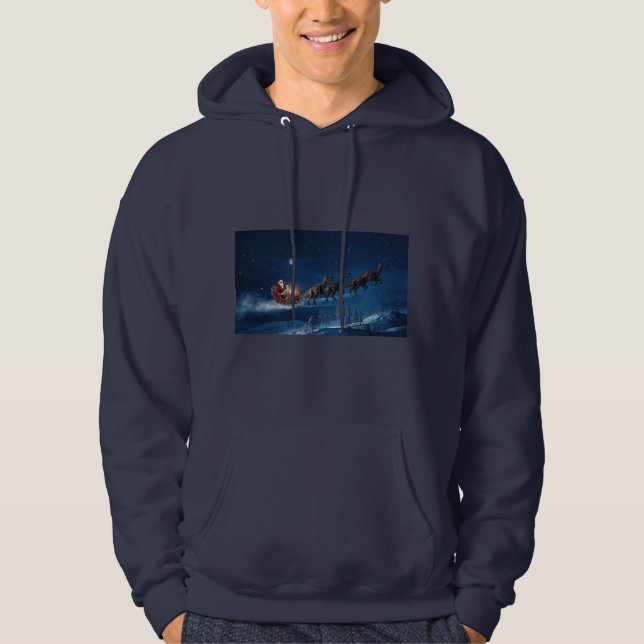 Dino-Schlitten Hoodie (Vorderseite)