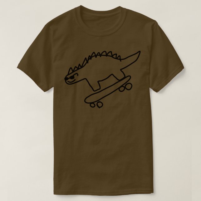 Dino Skateboarding T-Shirt (Design vorne)