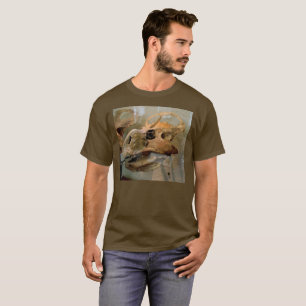 Dino Skull Ölgemälde T-Shirt