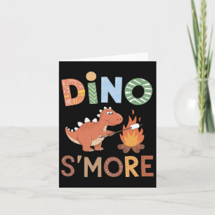 Dino S'more Dinosaur Trex Camping Smores Kawaii S' Karte