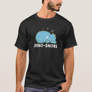 Dino Snores Pajamas Sleeping Dinosaurier Sleep Sno T-Shirt
