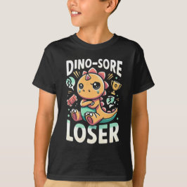 "Dino-Sore Loser" für Kinder - Sad Dinosaur Design T-Shirt