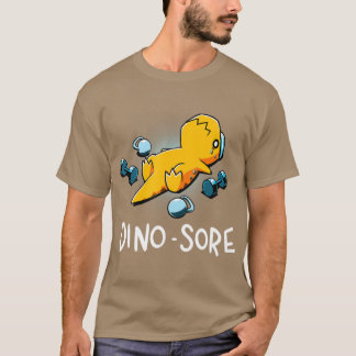 Dino Sore Lustiger Dinosaurier Workout Gym Fitness T-Shirt