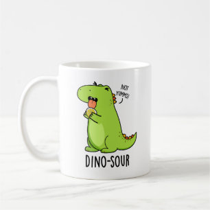 Dino-sour Funny Dinosaur Pun Kaffeetasse