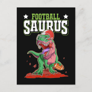 Dino Sport American Football spielen Trex Postkarte