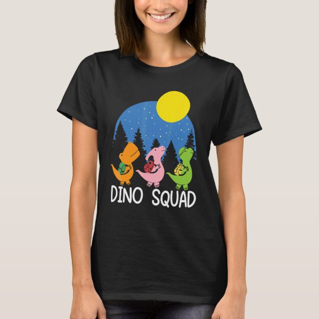 Dino Squad Future Paleontologe Fossil Dinosaur T-Shirt (Vorderseite)