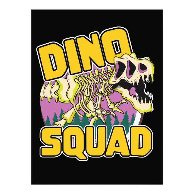 Dino Squad Logo Fotodruck (Vorne)