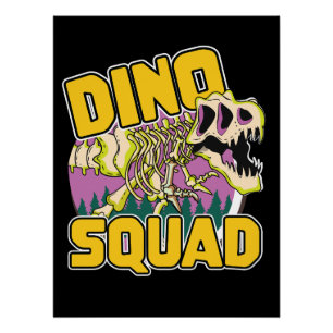 Dino Squad Logo Poster
