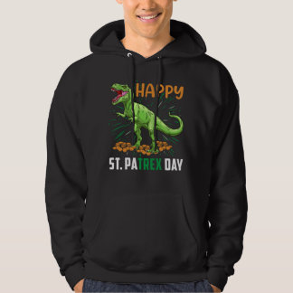 Dino St Patricks Tag Hungerfestungen Kinder Kleink Hoodie