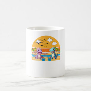 Dino-Strandleben Kaffeetasse