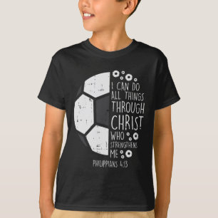 Dino Striker T-Rex Fußballkick Lustiger Dinosaurie T-Shirt