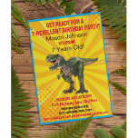 Dino T-Rex Dinosaur Funny Birthday Farbiger Spaß Einladung<br><div class="desc">Die perfekte Geburtstagsfeier mit einem riesigen Dinosaurier und einem niedlichen Pun für den Tyrannosaurus Rex. Mach dich bereit für T-REXellent Geburtstagsparty! Das ist die perfekte Geburtstagsfeier für ein Kind,  das Dinosaurier Liebe hat. Auf diesem Party erscheint ein erbitterter T-Rex. Es ist farbenfroh und ein guter Weg,  um Gäste einzuladen.</div>