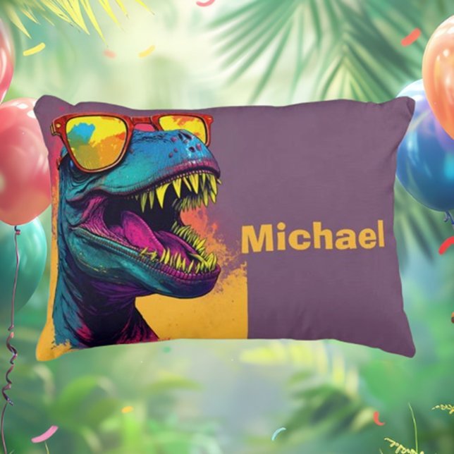 Dino T Rex Kinder Dekokissen (Embrace your dino dreams with our unique dinosaur bedding and pillows! )