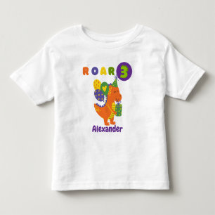 Dino-tastic Geburtstagsparty 3-jähriger T - Shirt