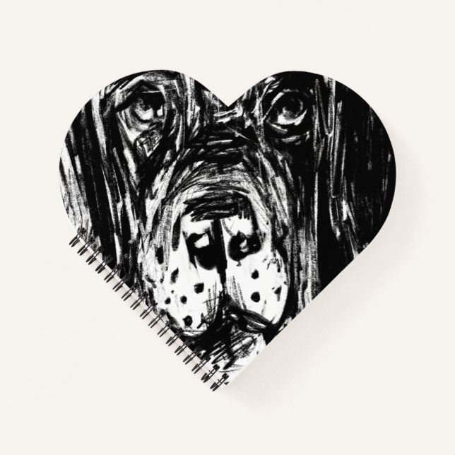 Dino the Great Dane Notizbuch (Vorderseite)