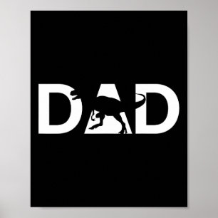 Dino Thema Vathers Day T-Shirt Daddysaurus Dinosau Poster