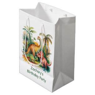 Dino-Themen-Jungen-Geburtstagsfeier Mittlere Geschenktüte
