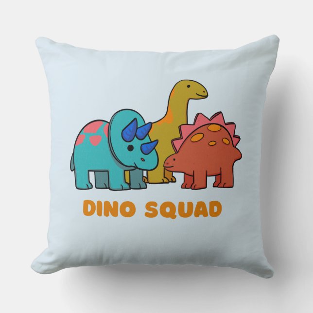 Dino Throw Kissen (Vorderseite)