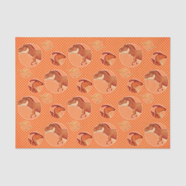 Dino Tissue Paper Seidenpapier (Vorderseite)