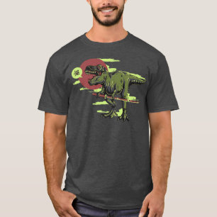 Dino TRe Samurai mit Katana Cooles Kanji Anime Pre T-Shirt