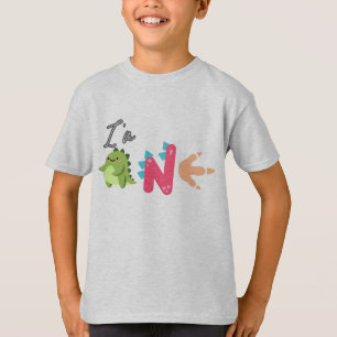 Dino TRex Ich bin 1 Geburtstag Jungen EINS Zurück T-Shirt