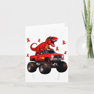 Dino Trex Jungen Kleinkind Herz Krieger Herzkrankh Karte