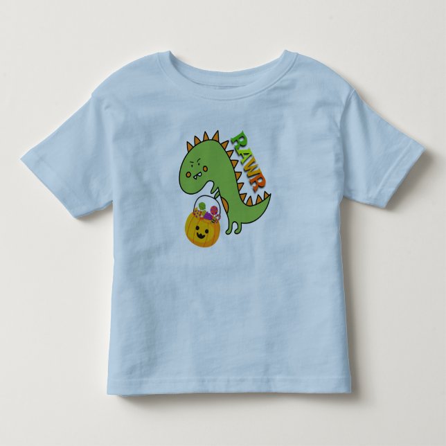 Dino Trick oder Treat Kleinkind T-shirt (Vorderseite)