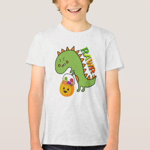 Dino Trick oder Treat Tri-Blend Shirt