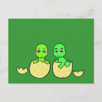 Dino Twins Postkarte