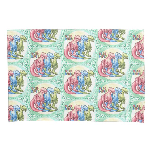 Dino Typs Dinosaurier Kissenkoffer Kissenbezug (Vorderseite)