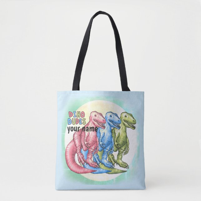 Dino Typs Dinosaurier Tote Bag (Vorderseite)