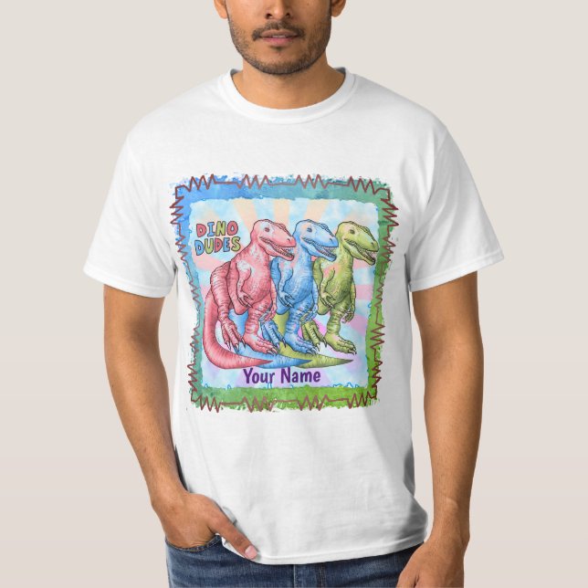 Dino Typs Dinosaurs T - Shirt (Vorderseite)