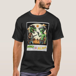 Dino UFO Selfie: Dino vs Alien (Man Tshirt) #05 T-Shirt