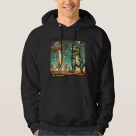 Dino UFO Selfie: Vintage Panik (Men Hoodie) Hoodie