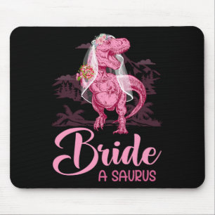 Dino Wedding Bride A Saurus Dinosaur Funny Geschen Mousepad