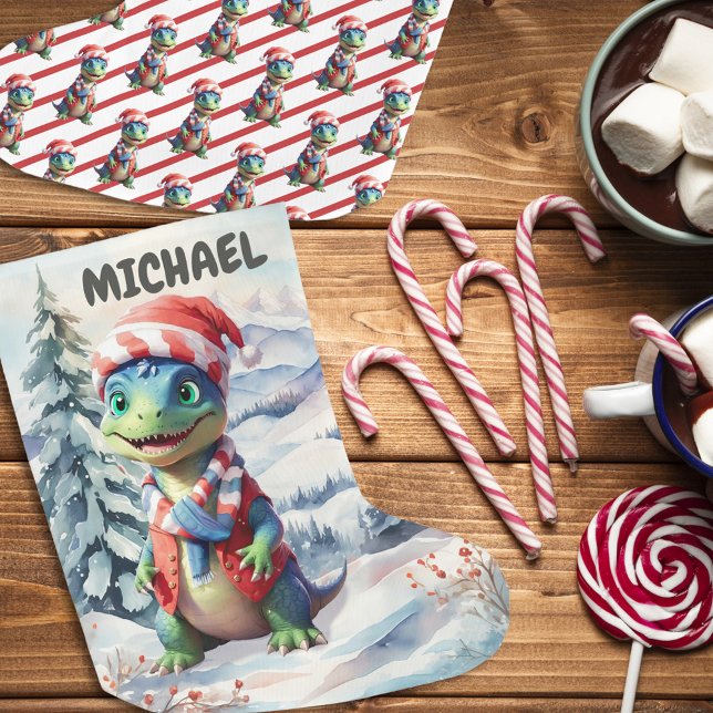 Dino Wonderland Holiday Festivals Großer Weihnachtsstrumpf (Von Creator hochgeladen)