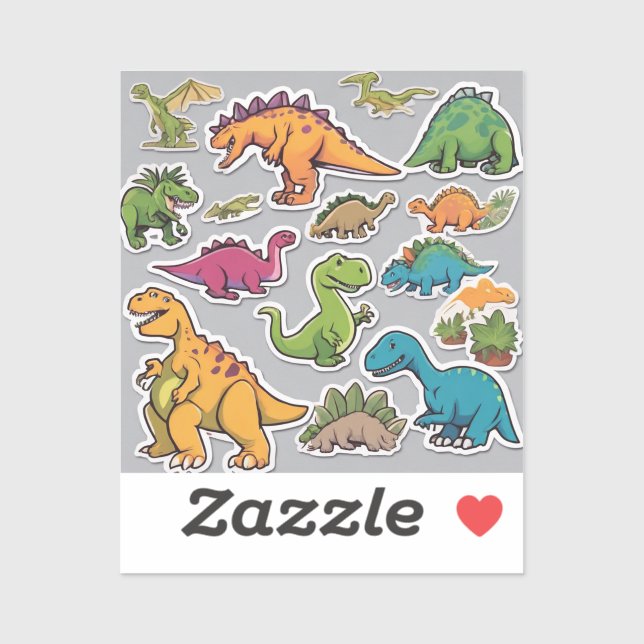 Dino World Delight Sticker Pack (Blatt)