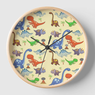 Dino World Wall Clock Uhr