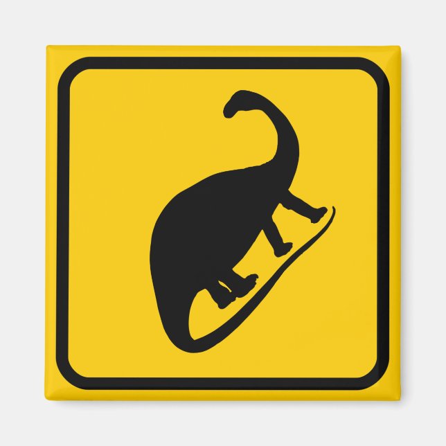 Dino Xing Sign Magnet (Vorne)