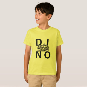 DINO - Yellow Kids' Hanes TAGLESS® T - Shirt