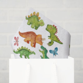 Dino Zwei rex 2. Junge Dinosaurier Geburtstagsfeie Seidenpapier