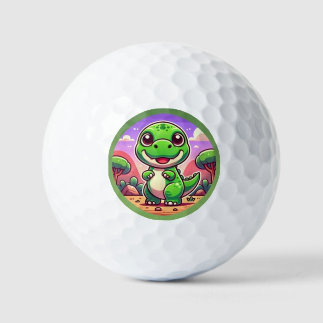 Dinoball Golfball (Vorderseite)