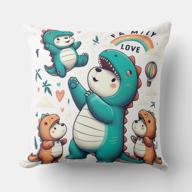 DinoBear Bond Kissen (Vorderseite)
