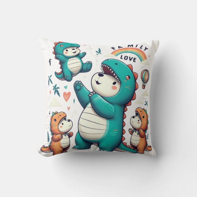 DinoBear Bond Kissen (Vorderseite)