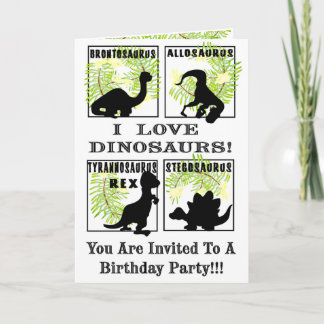 Dinobites Geburtstags-Party Invitaitons! Einladung