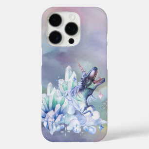 Dinocorn Crystal Fantasy Dinosaur Unicorn Horn iPhone 16 Pro Hülle